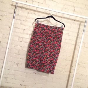 RARE Lularoe Cassie: Floral Pencil Skirt